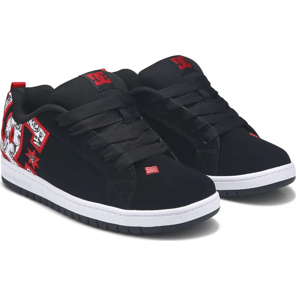 Детские кроссовки Court Graffik Dc Shoes, Black/Red