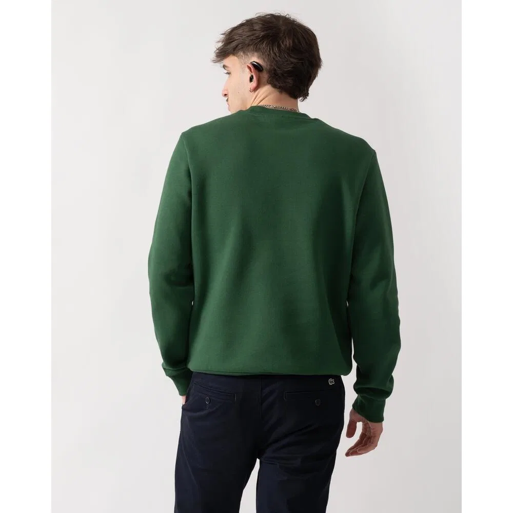 Мужской пуловер с круглым вырезом из био-хлопка Bio Cotton Fleece Lacoste, Green — фото 2