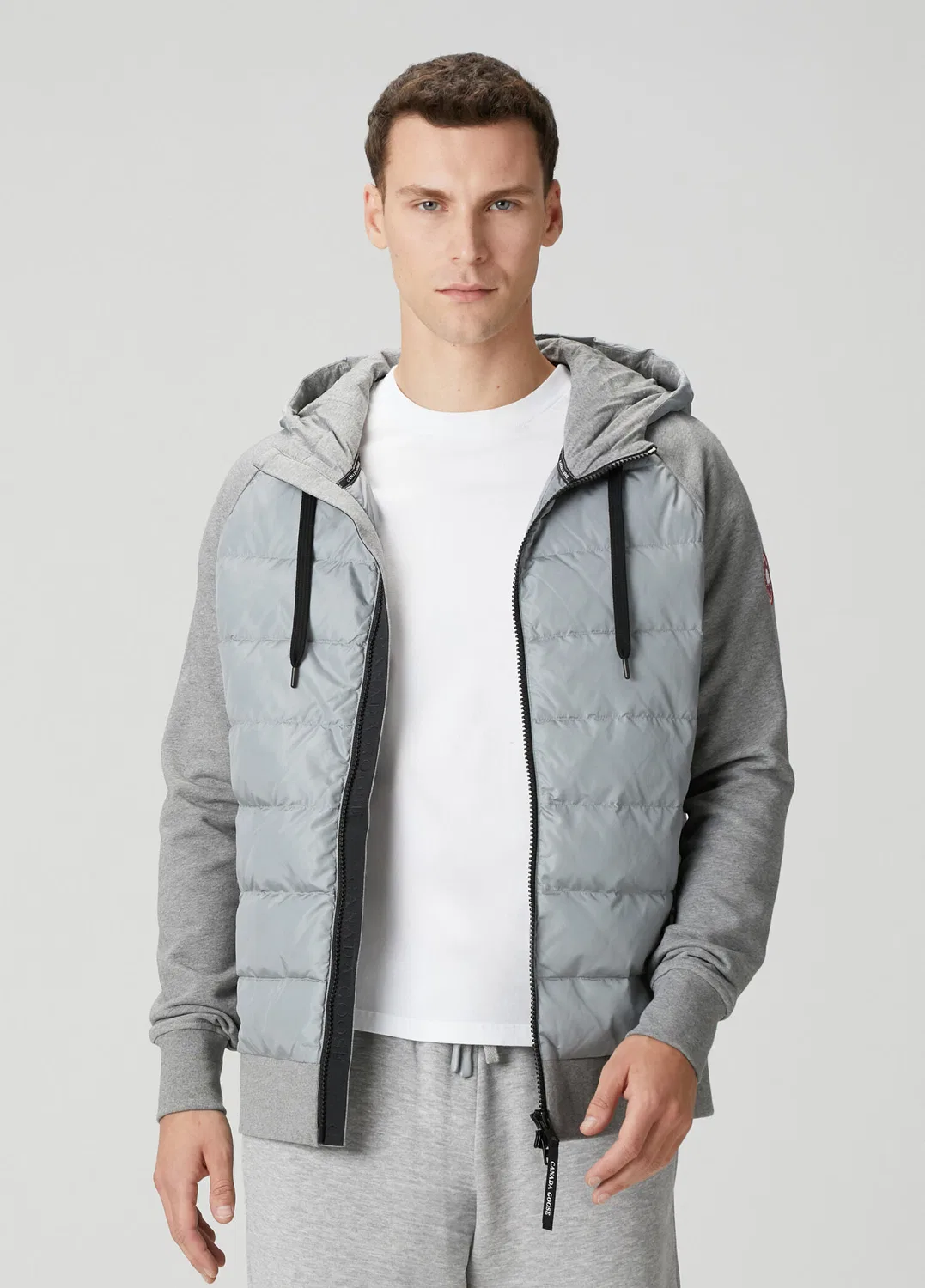 Свитшот с капюшоном Hybridge Huron Canada Goose, light grey
