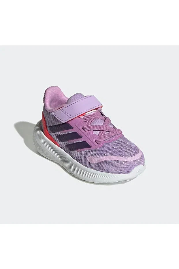 Детские кроссовки для девочек с принтом Runfalcon 5 Adidas, Powder Plum / Aurora Plum / Lu — фото 2