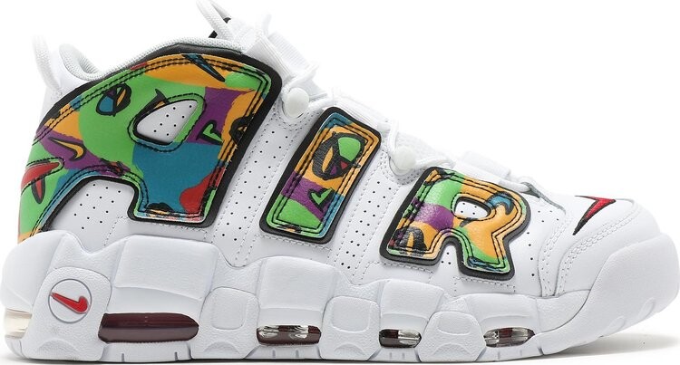 

Кроссовки Nike Air More Uptempo 'Peace, Love, Basketball', белый, Белый;серый, Кроссовки Nike Air More Uptempo 'Peace, Love, Basketball', белый