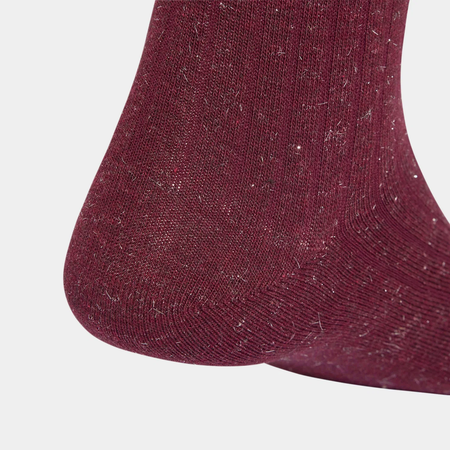 Женские носки с металлическим блеском Adidas Performance, Crystal Linen/Maroon — фото 3