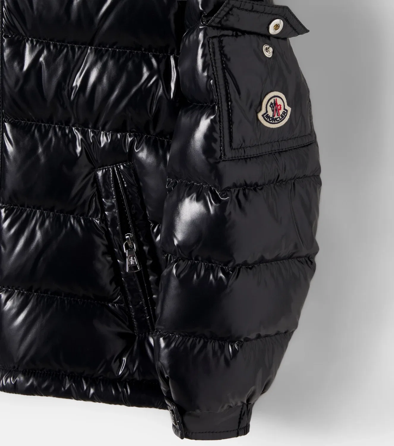 Пуховик Maya, Moncler Enfant, черный — фото 4