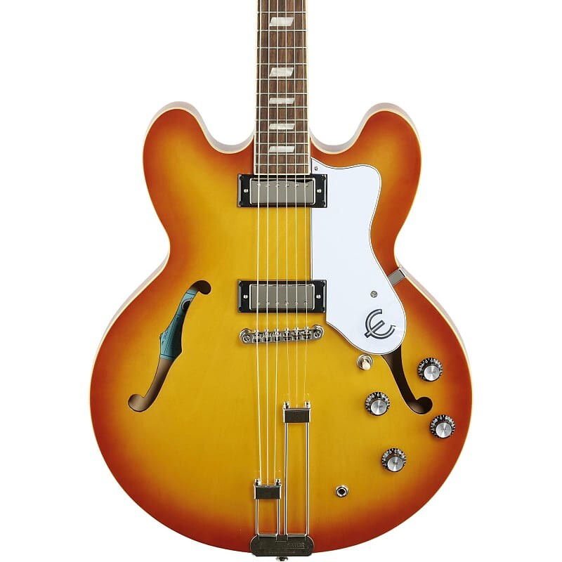 

Полуакустическая электрогитара Epiphone Riviera Archtop, цвет Royal Tan Riviera Semi-Hollowbody Archtop Royal Tan