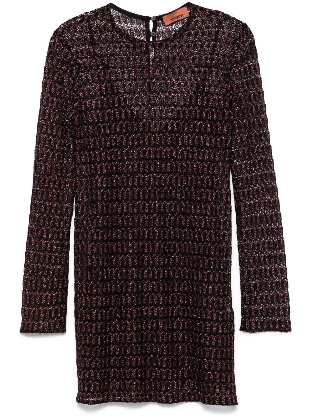 

Короткое платье рыхлой вязки Missoni, черный