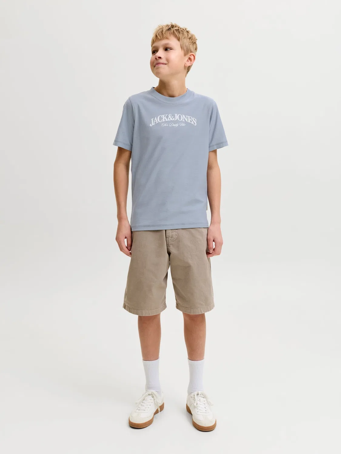 Футболка Jack & Jones Junior, Dusty Blue — фото 4