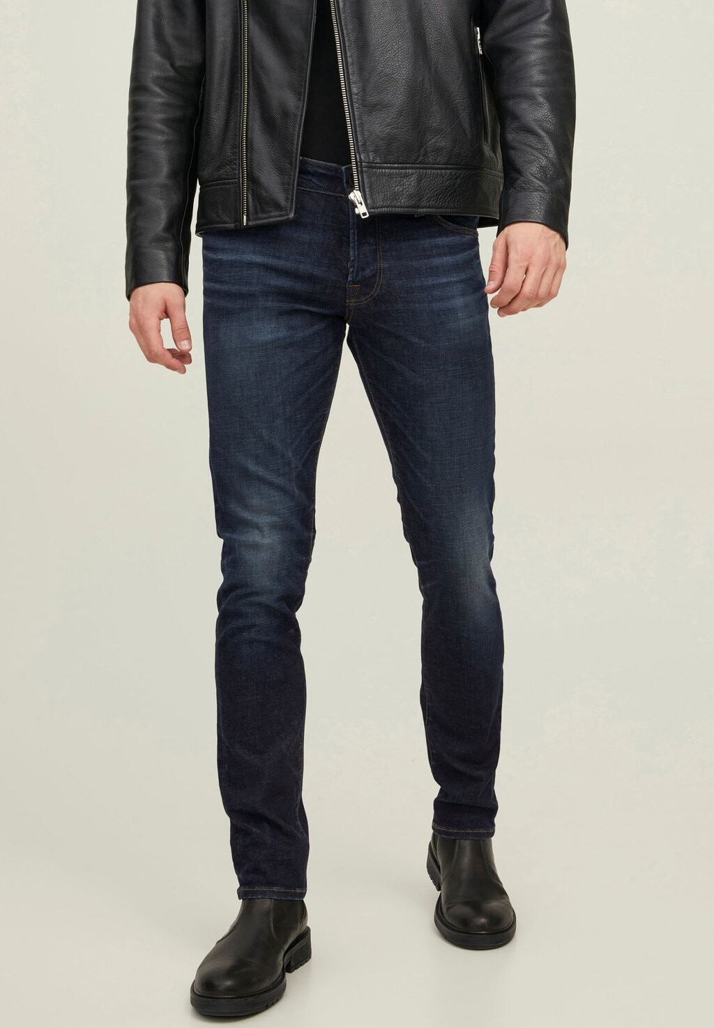 

Джинсы узкого кроя Jack & Jones, синий деним