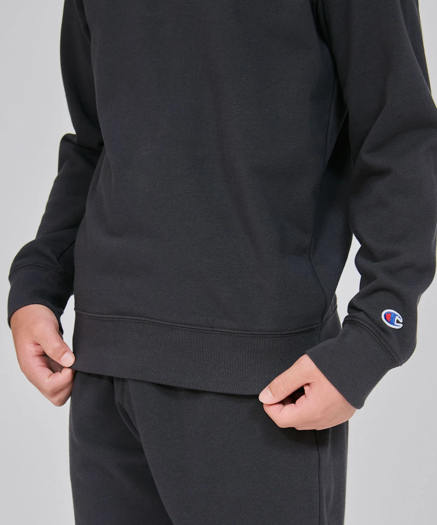 Детская футболка Champion Basic с круглым вырезом светло-жёлтого цвета — фото 3