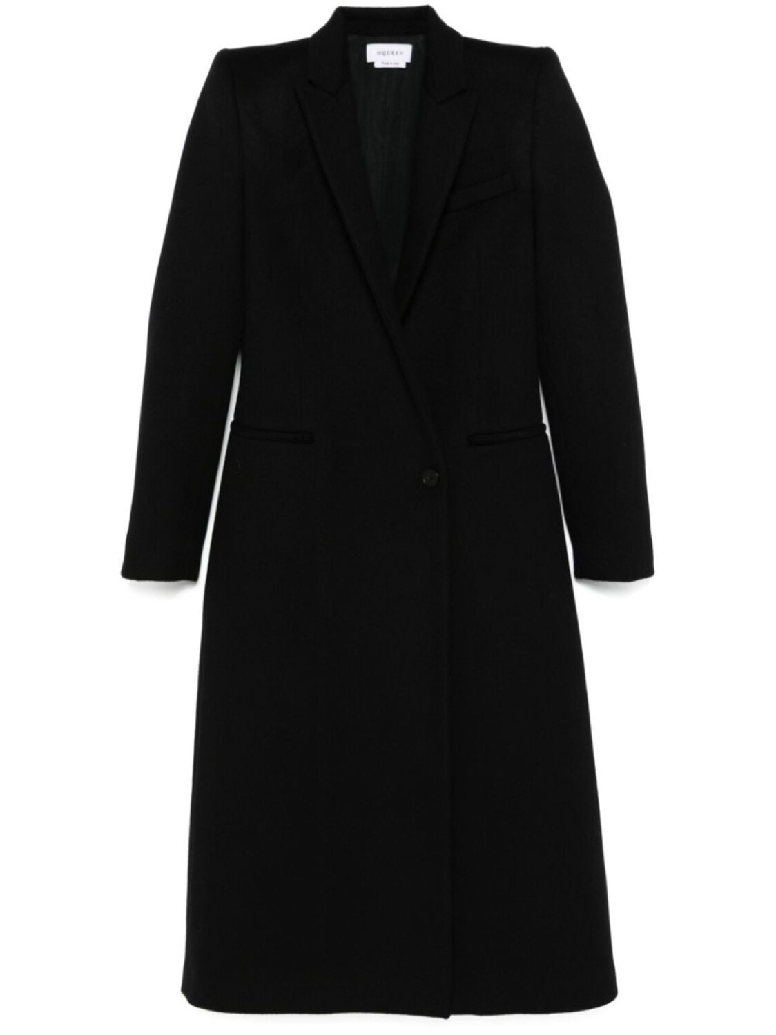 

Alexander McQueen пальто строгого кроя, черный