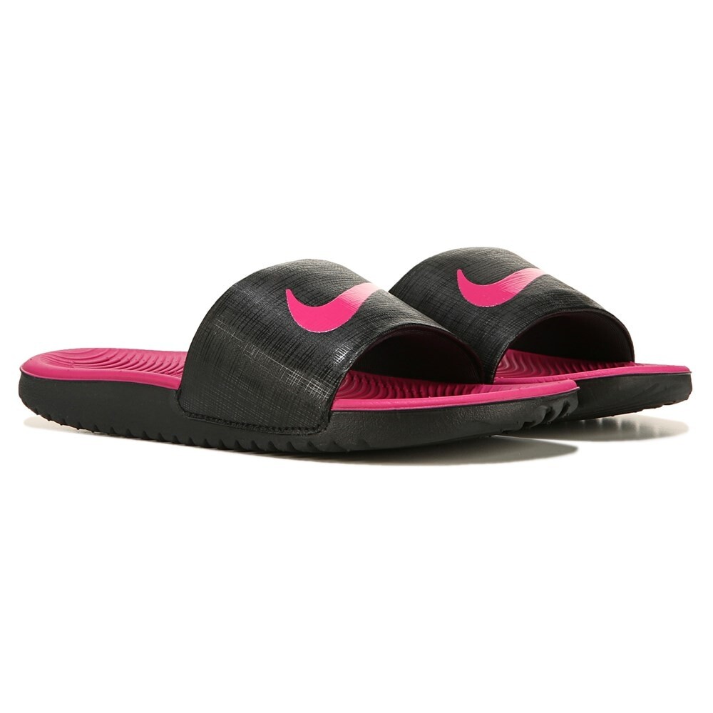 

Детские шлепанцы Kawa Little/Big Kid Nike, черный