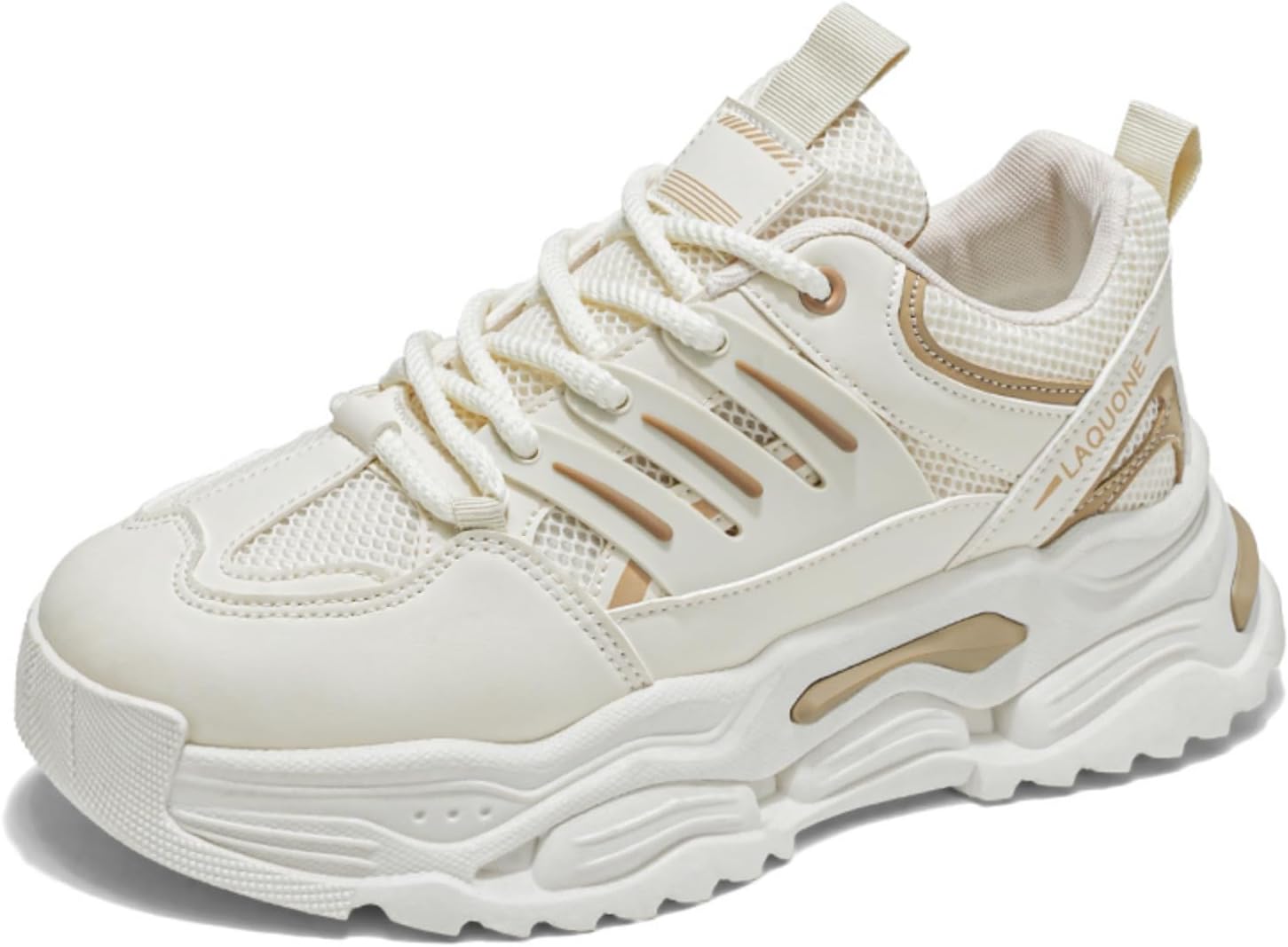 

Мужские модные спортивные кроссовки с толстой подошвой, повседневные дышащие сетчатые спортивные кроссовки, кроссовки для фитнеса и тенниса, с толстой подошвой для увеличения роста, обувь для ходьбы Aokisx, хаки