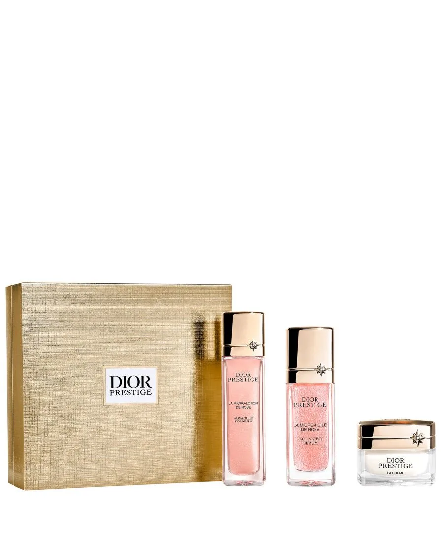 DIOR Подарочный набор из 3 предметов Prestige Exceptional Micro-Nutritive and Repairing Ritual по уходу за кожей