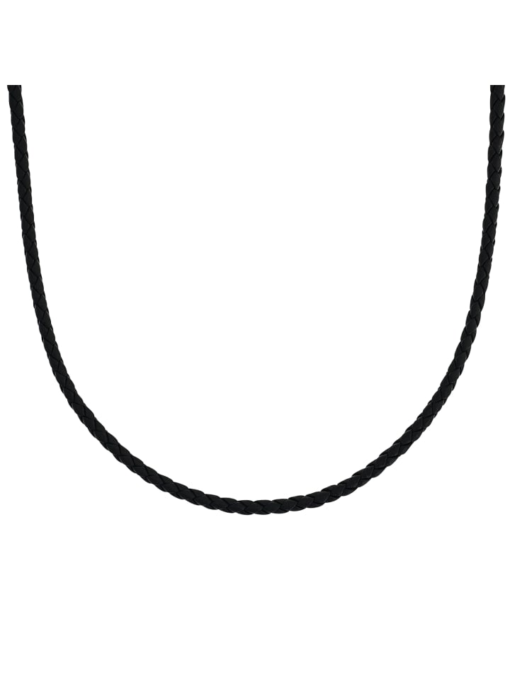 

Amor Колье из нержавеющей стали, кожаный ремешок серебристого цвета