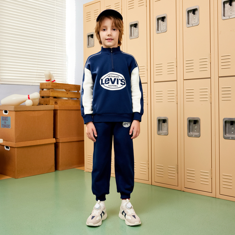 Levis Повседневная спортивная одежда Levi’s темно-синего цвета для детей 3-7 лет — фото 4