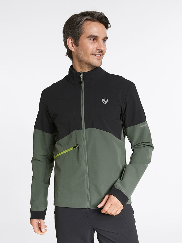 

Дождевик Ziener Funktionsjacke Napi, цвет Khaki/Schwarz