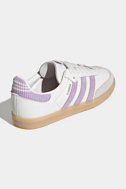 Кроссовки детские SAMBA OG Adidas Originals, белый — фото 3