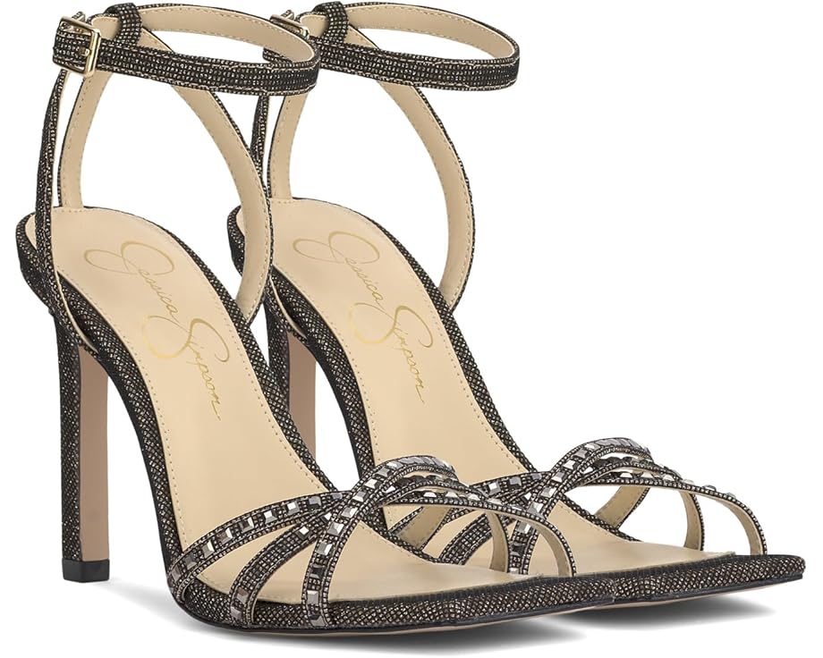 

Туфли Jessica Simpson Leonah Embellished Strappy Dress Sandal, цвет Bronze/Black