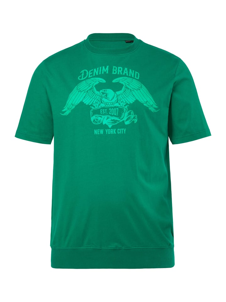 

Футболка с короткими рукавами изумрудно-зеленого цвета Men Plus, Зеленый, Футболка с короткими рукавами изумрудно-зеленого цвета Men Plus