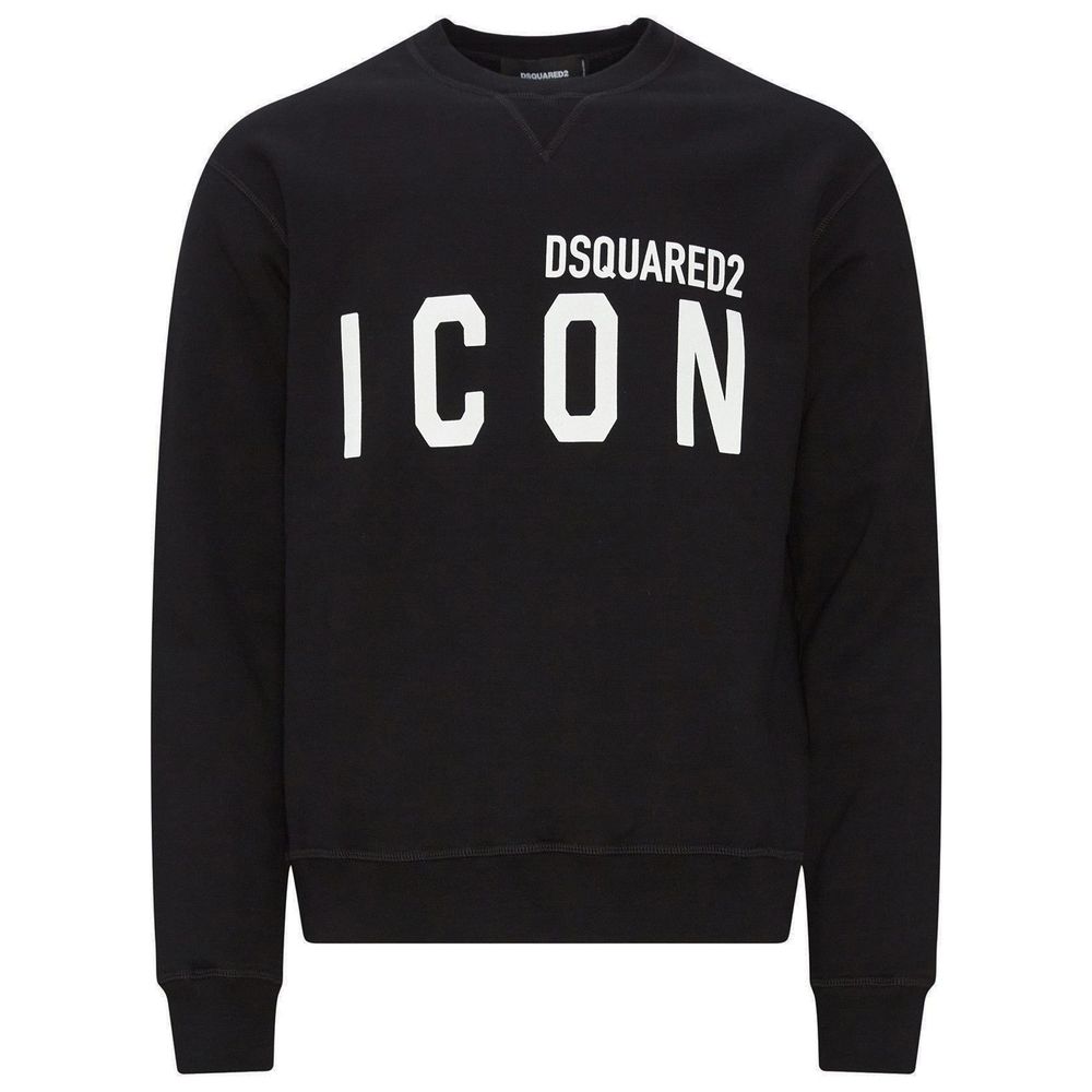 

Черный хлопковый свитер Dsquared2