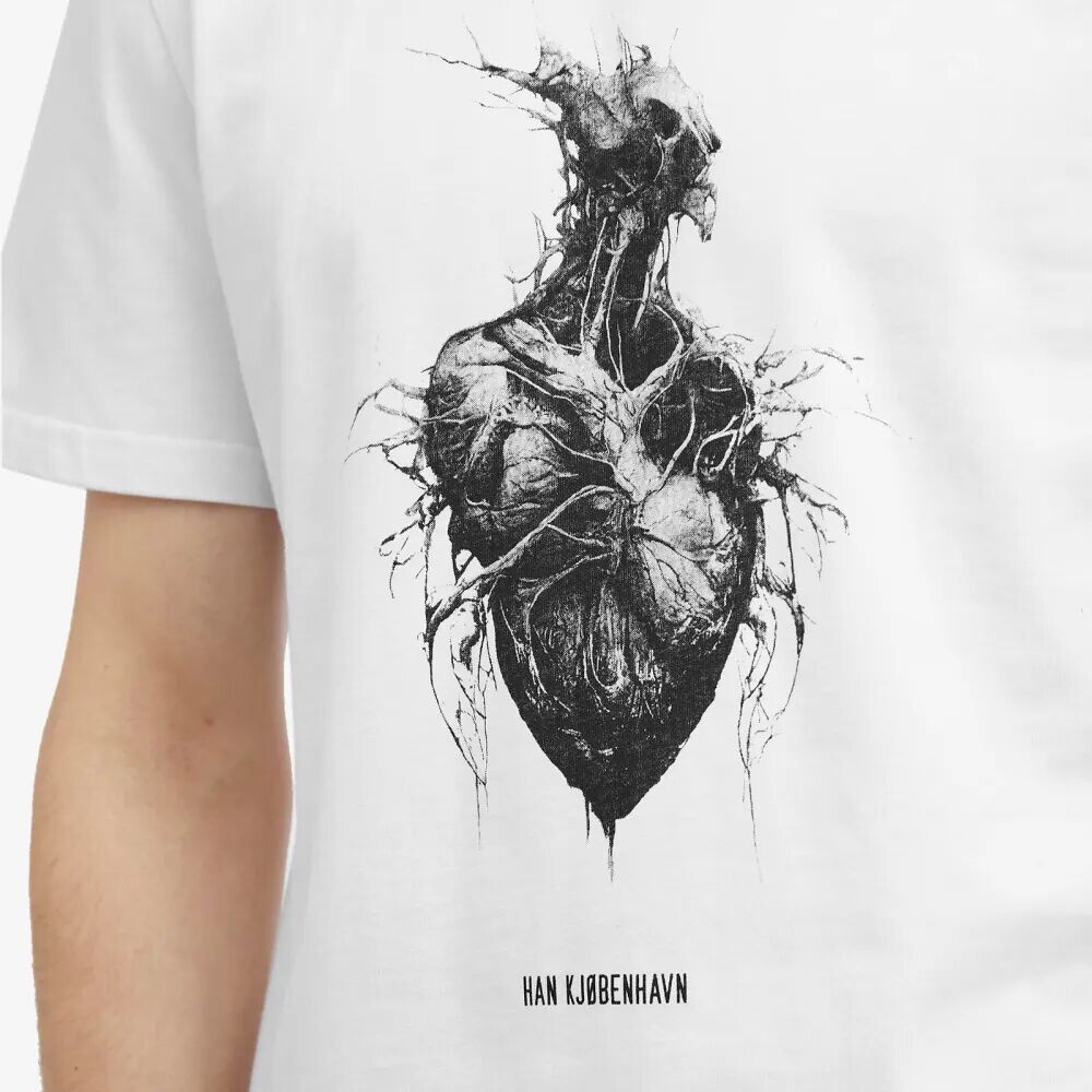 

Han Kjobenhavn Футболка с принтом Heart Monster, белый