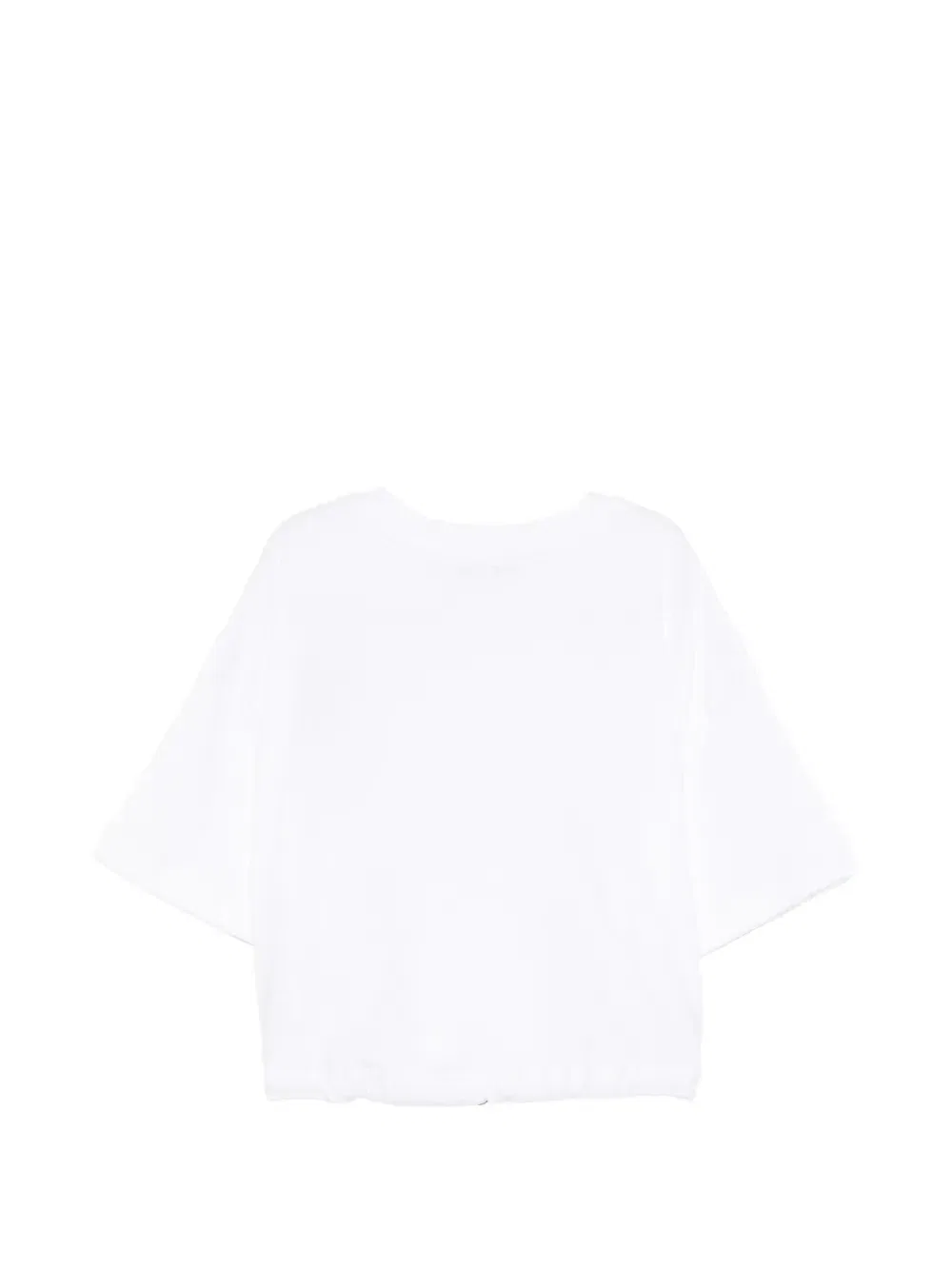 Футболка с цветочной аппликацией Msgm Kids, белый — фото 2