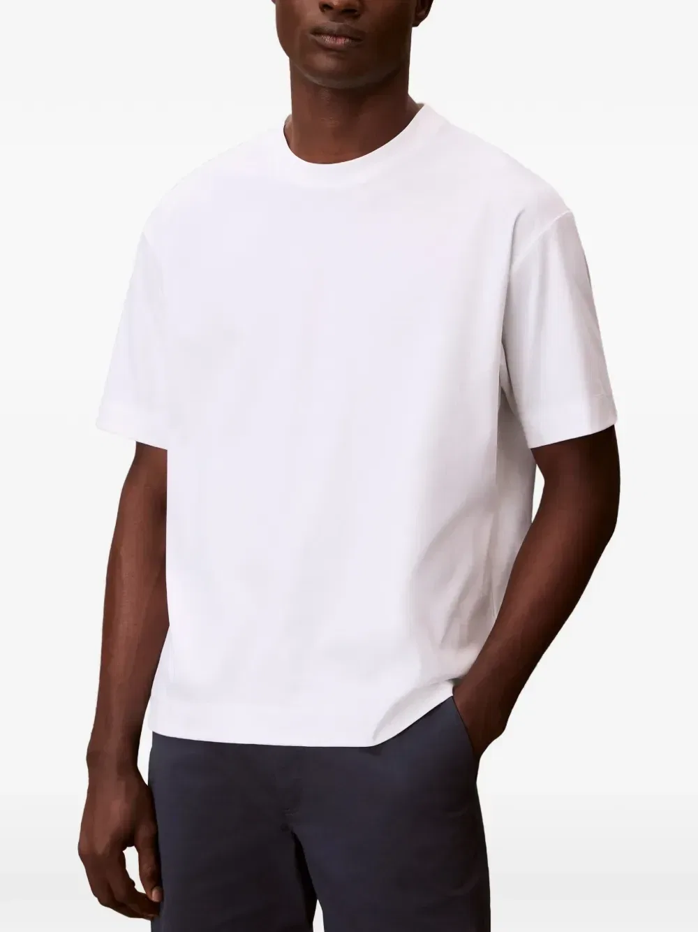 Футболка из хлопка Supima Calvin Klein, белый — фото 3