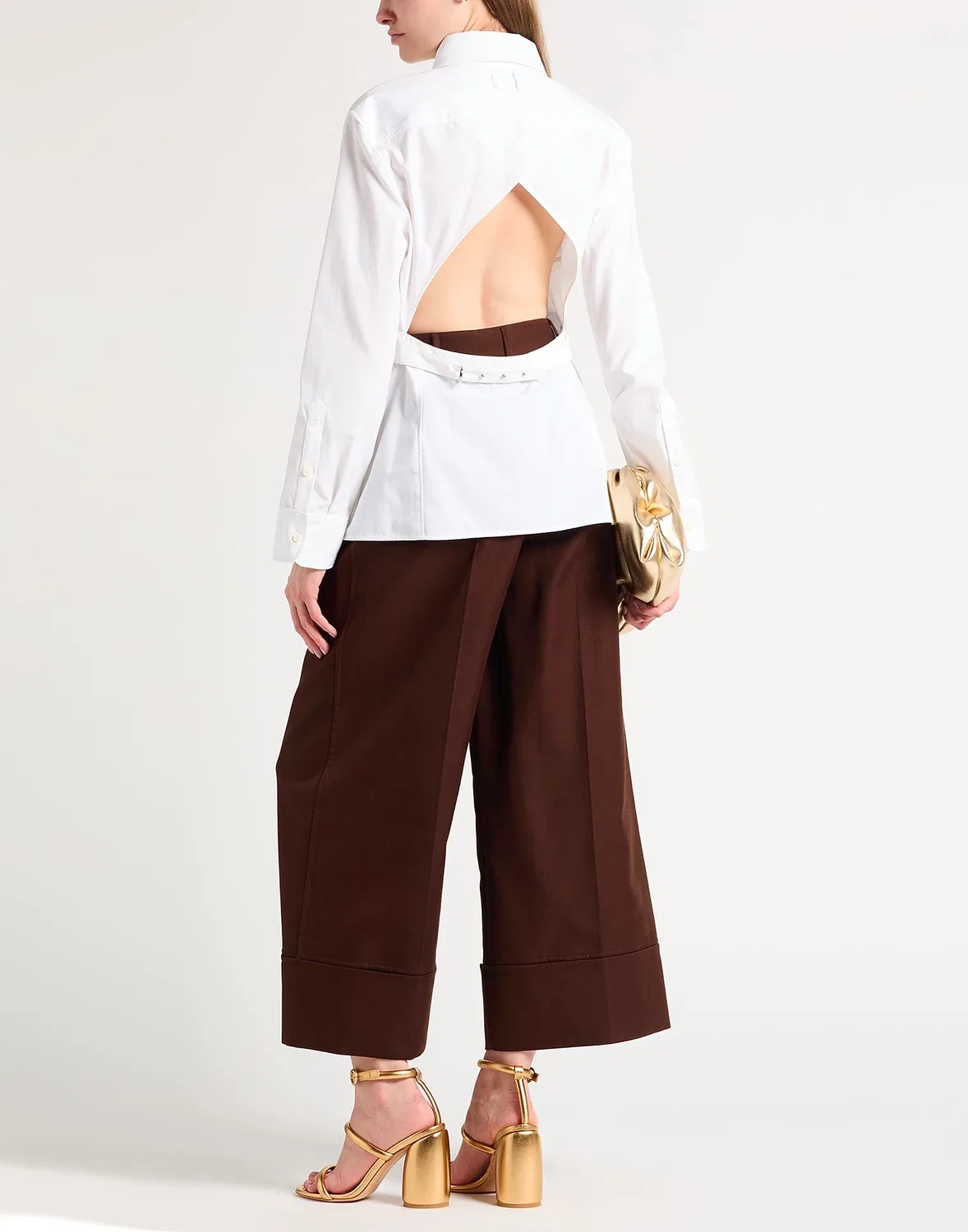 Рубашка белая JACQUEMUS — фото 3