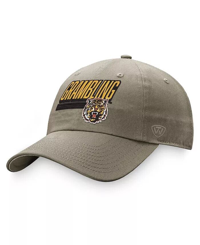 

Мужская регулируемая шляпа цвета хаки Grambling Tigers Slice Top Of The World