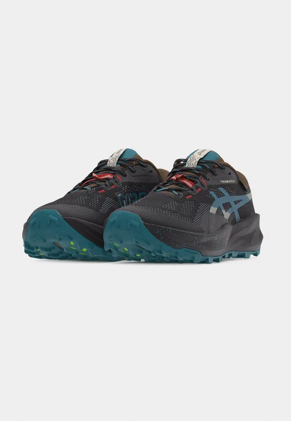 Кроссовки для трейлраннинга trabuco 14 gtx Asics, Black/Misty Pine — фото 3