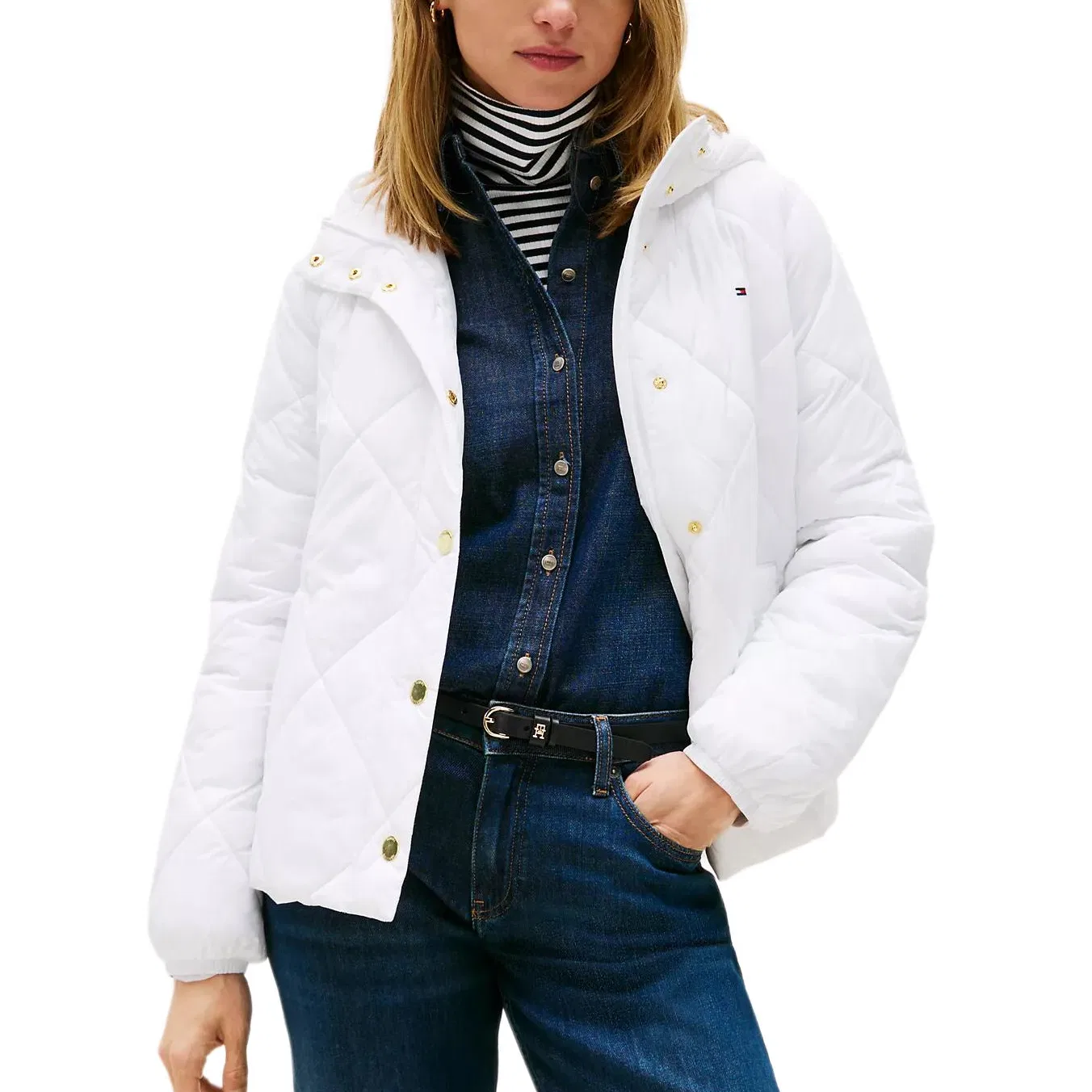 Куртка Tommy Hilfiger белая — фото 4
