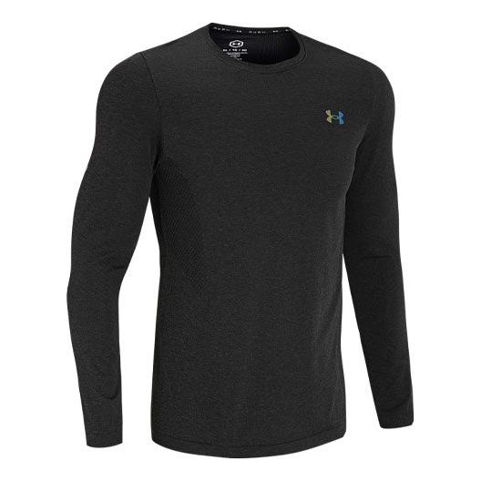 

Футболка rush seamless long sleeve t-shirt 'black' Under Armour, черный
