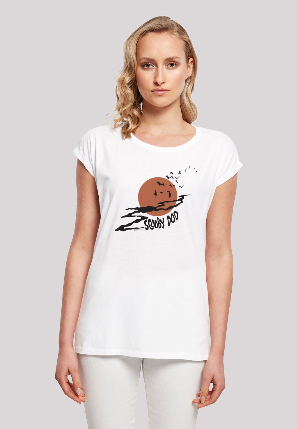 

Футболка с принтом SCOOBY DOO SPOOKY MOON MOND F4NT4STIC, белый