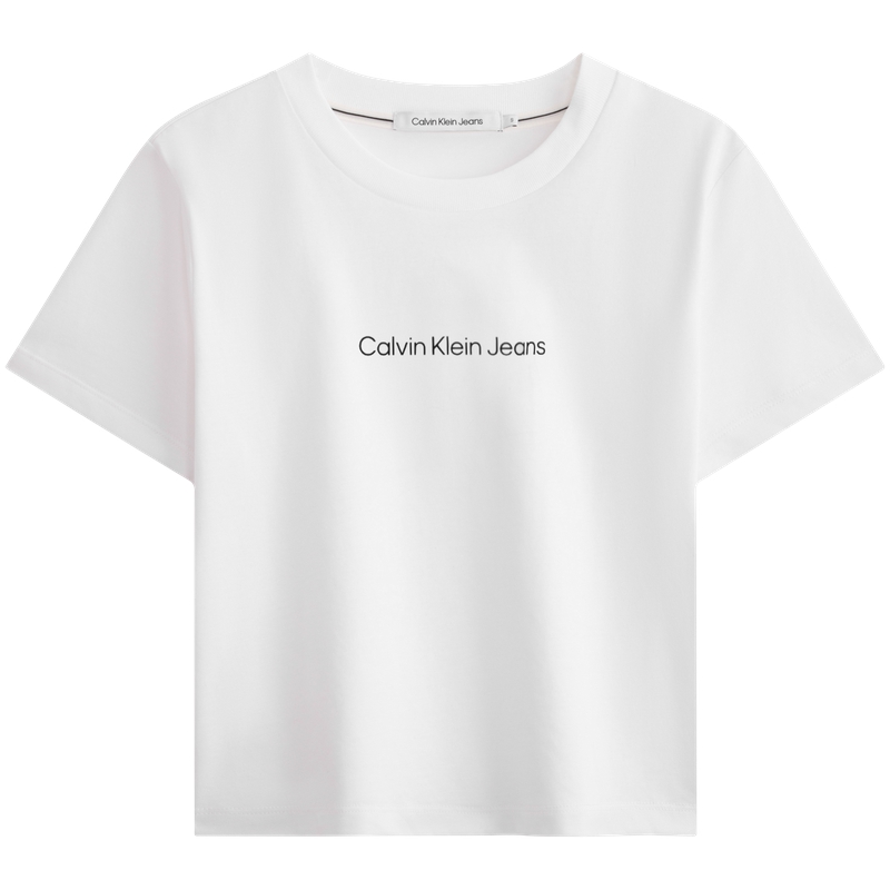 Футболка женская CALVIN KLEIN SS24, цвет YAF-Лунный белый — фото 4
