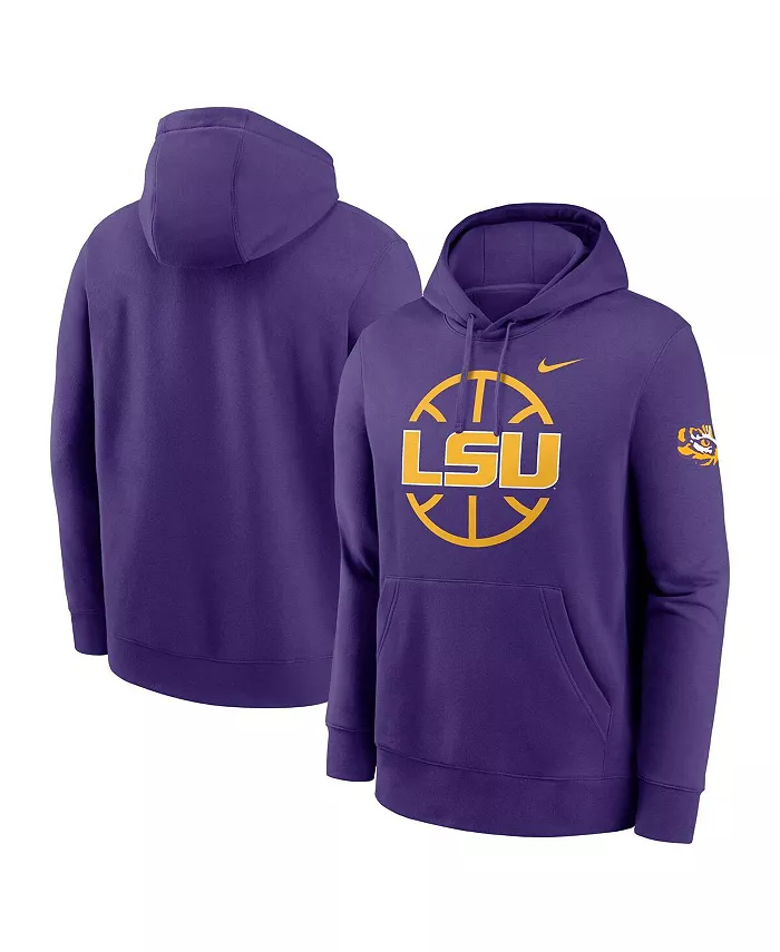 

Мужская фиолетовая баскетбольная толстовка с капюшоном LSU Tigers Icon Club Fleece Nike