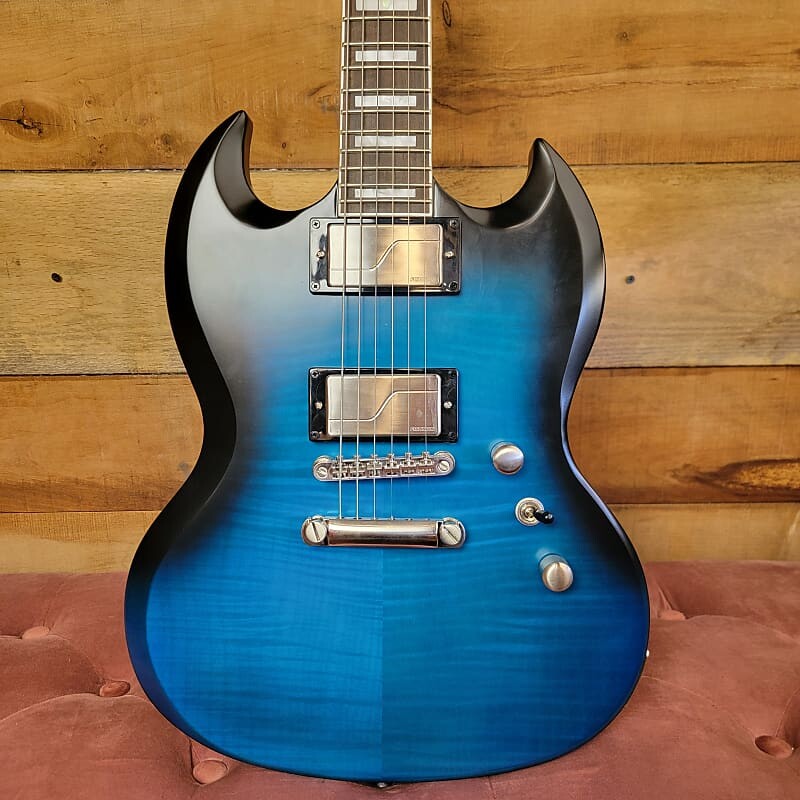 

Электрогитара Epiphone Prophecy SG 2023 - Blue Tiger Aged Gloss