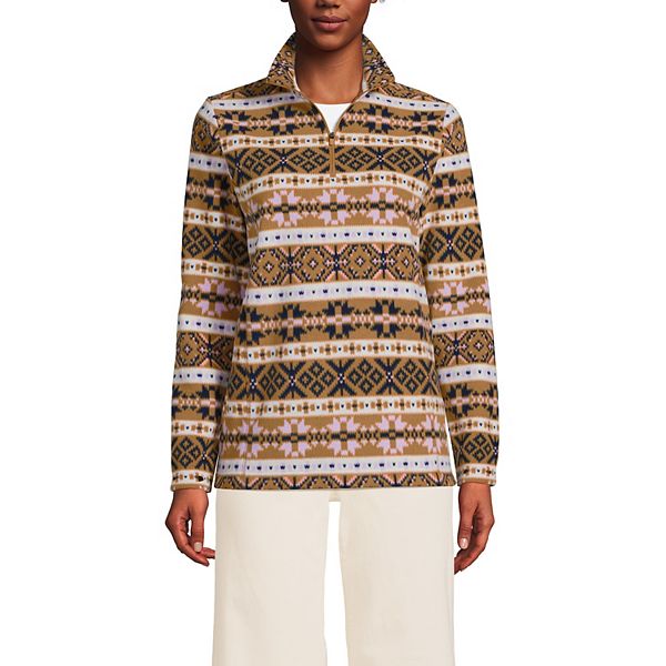 

Petite anyweather fleece толстовка с четвертью молнией Lands' End, Lilac Camel Fairisle, Фиолетовый, Petite anyweather fleece толстовка с четвертью молнией Lands' End, Lilac Camel Fairisle