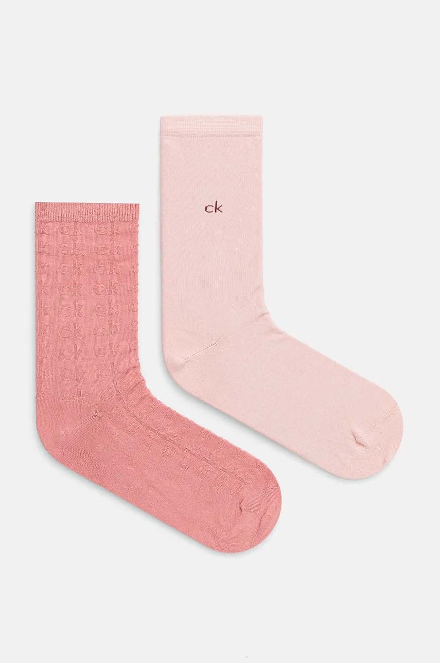 

2 упаковки носков Calvin Klein, розовый