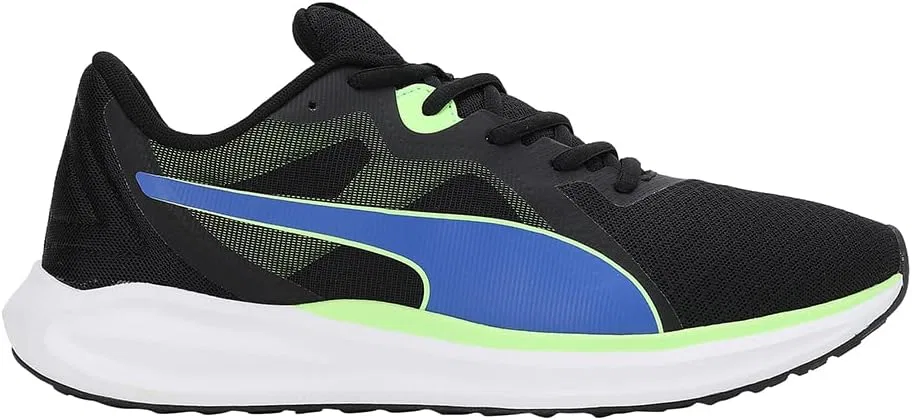 Мужские кроссовки для бега по шоссе Twitch Runner Fresh PUMA, Puma Black Royal Sapphire Fizzy Lime — фото 3