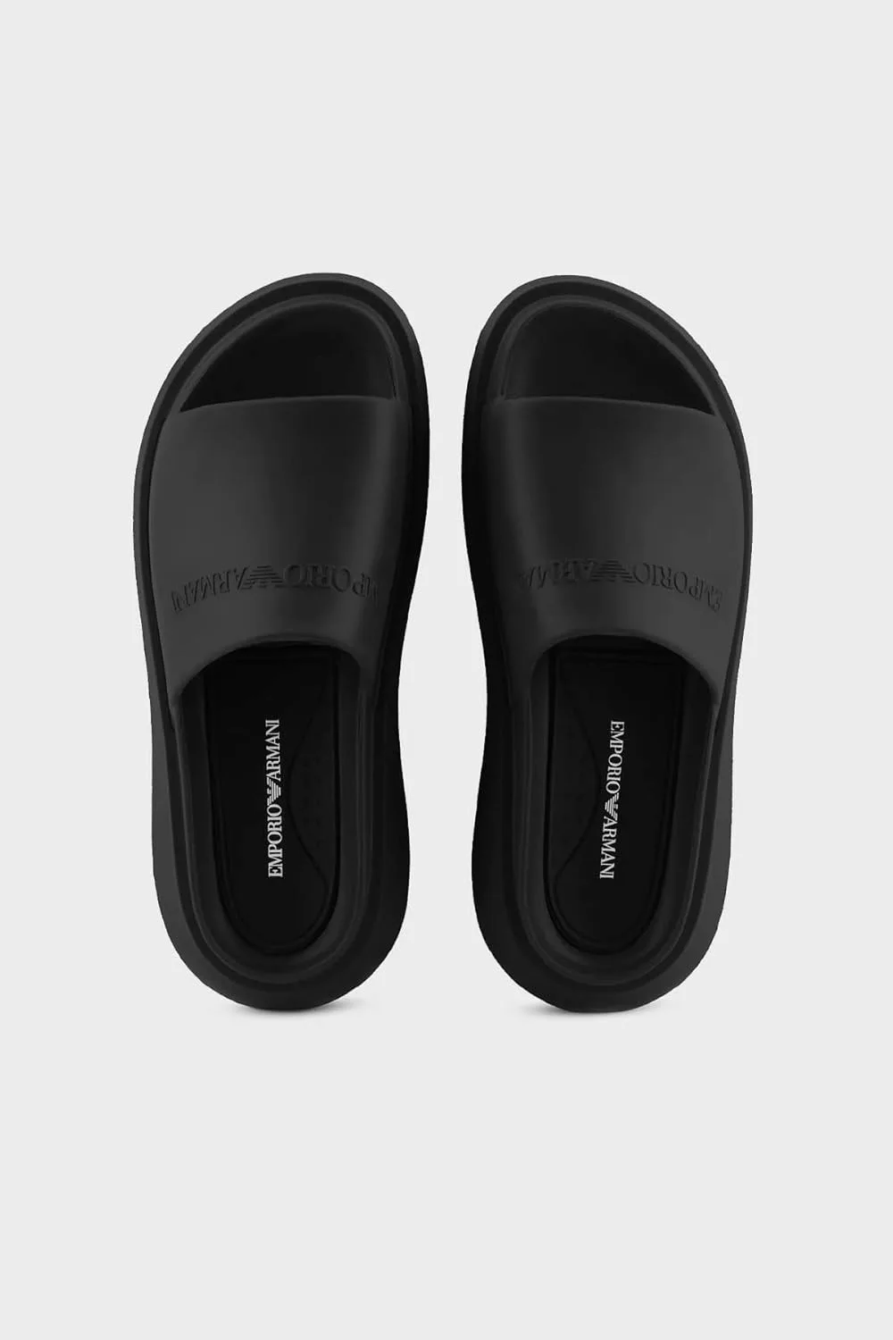 Мужские сабо с логотипом Emporio Armani X4P134 XD405 00002, черный — фото 3