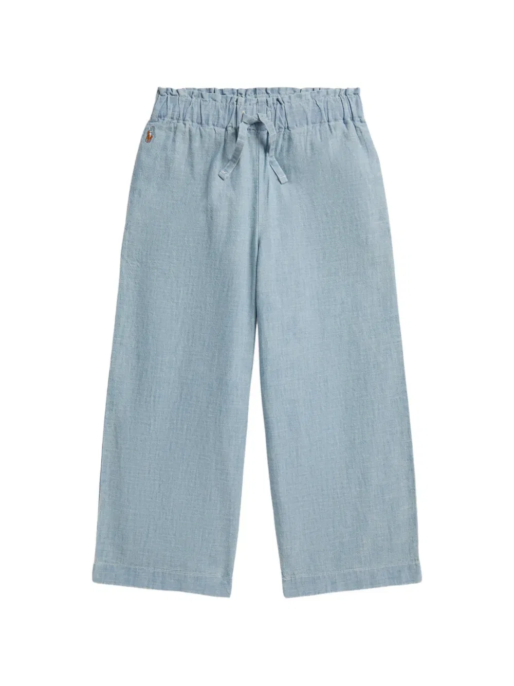 Комплект из широких брюк с вышивкой «пони» Polo Ralph Lauren Kids, синий