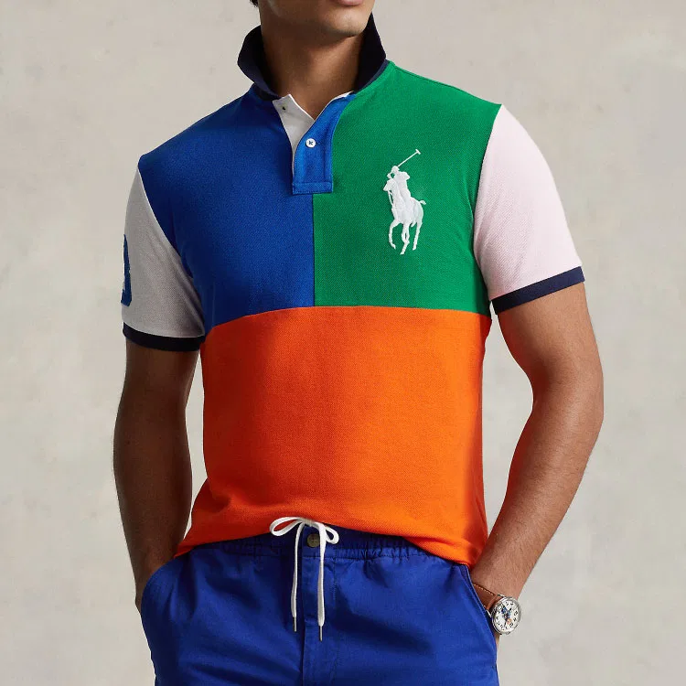 Цветная хлопковая поло Polo Ralph Lauren, Multicolor — фото 4