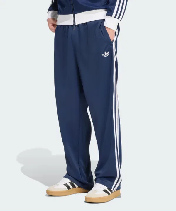 Спортивные брюки свободного кроя Adicolor, Adidas, ночной индиго, белый