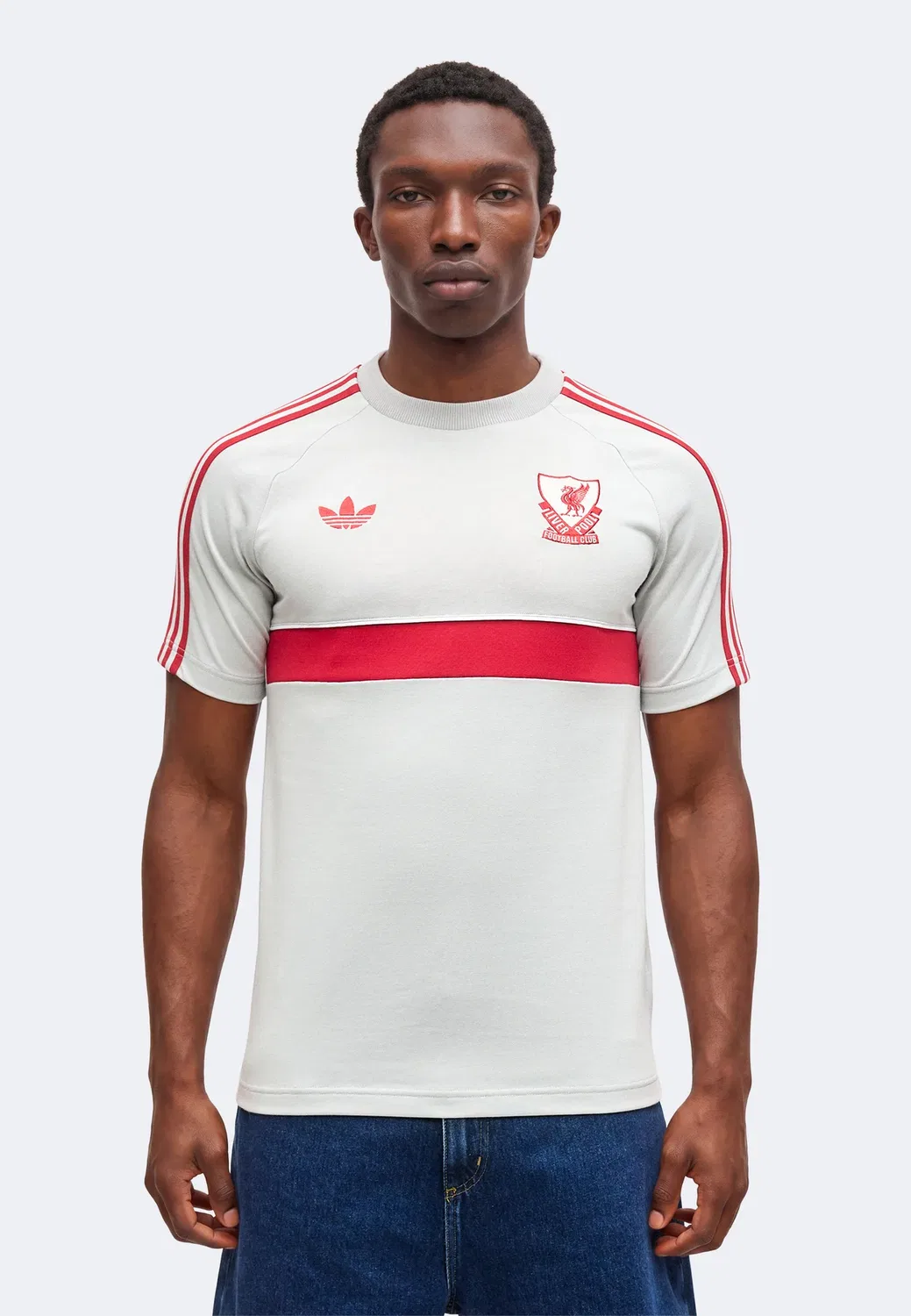 Футболка с принтом «Ливерпуль» Adidas Originals, Grey Two