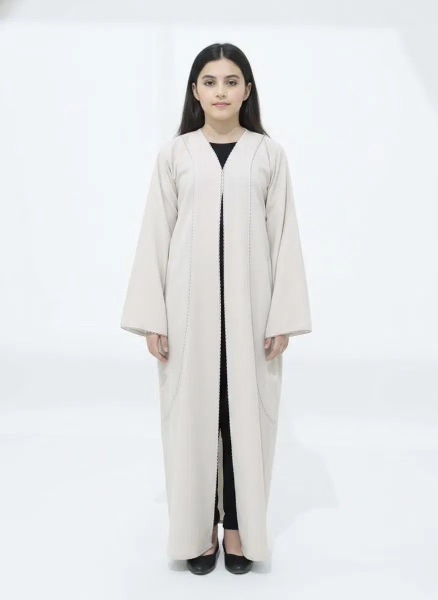 Абая детская с кружевом Melange Msquare Fashion, бежевый