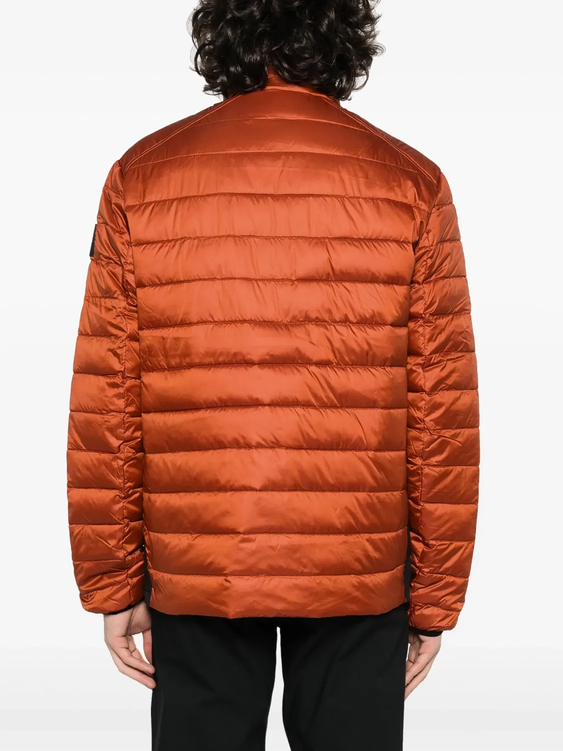 Calvin Klein Стеганая коричневая куртка с нашивкой логотипа — фото 3