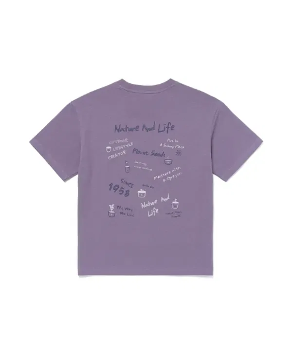 Футболка с коротким рукавом Sorona Crayon, Snowpeak Apparel Kids, фиолетовый — фото 3