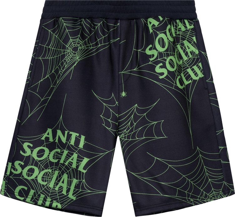

Шорты Anti Social Social Club Crawling In The Dark Terry Fleece Shorts 'Black', черный