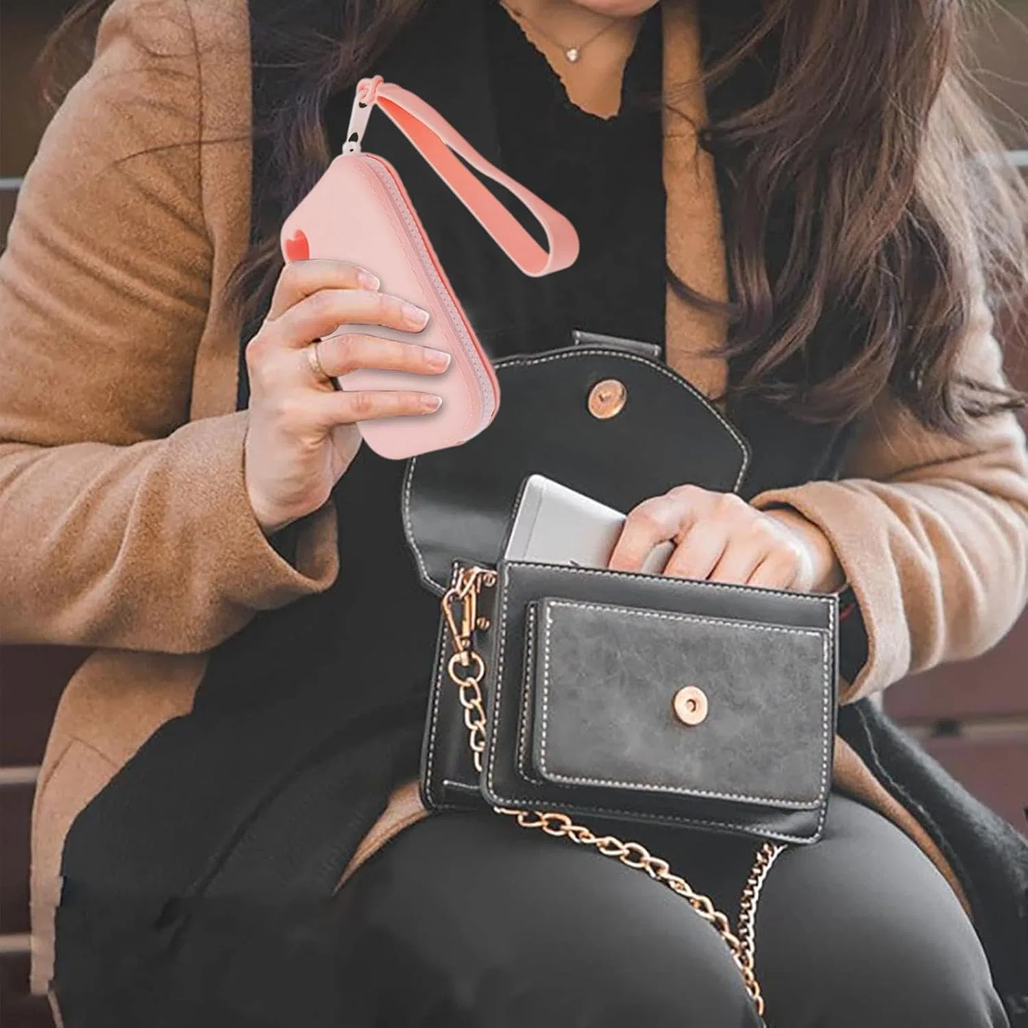 Косметичка силиконовая Pink Generic — фото 4