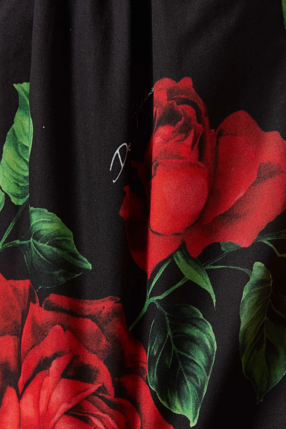Юбка мини с принтом роз Dolce & Gabbana — фото 4