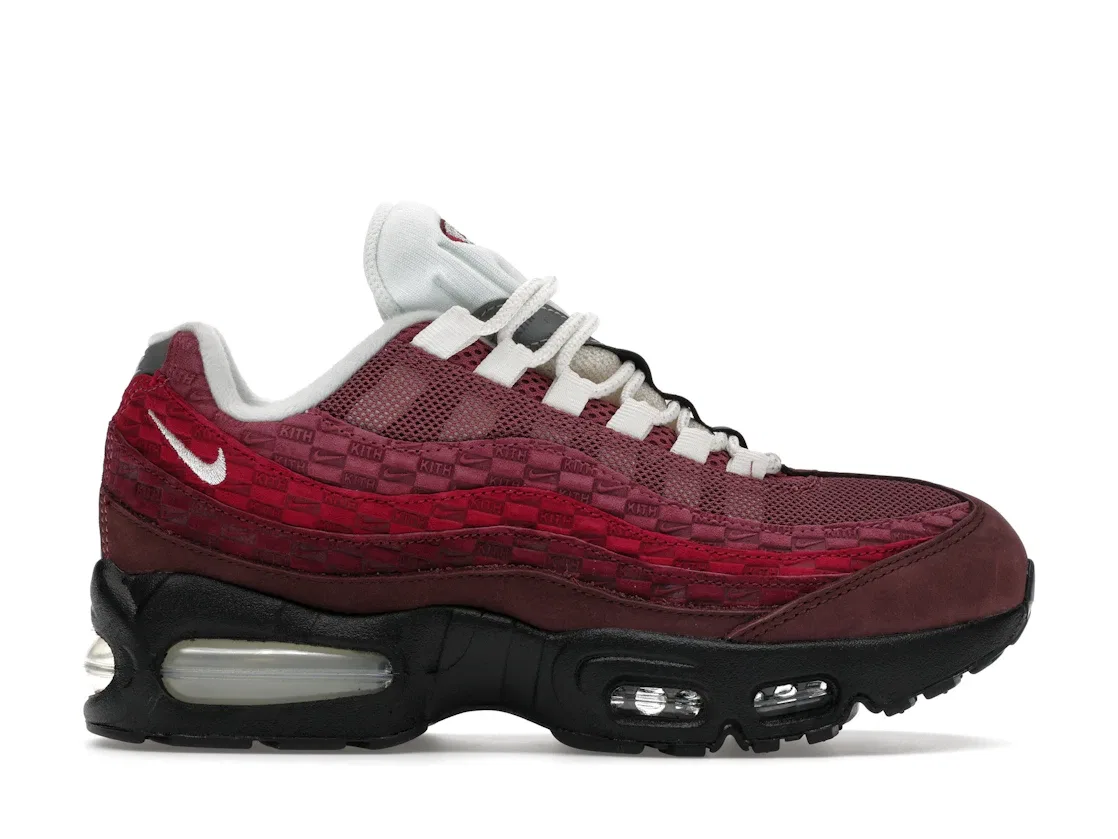 Детские кроссовки Lifestyle с цветовым блоком Nike Air Max 95 Kith El Dorado GS, El Dorado/Sail/Dark Beetroot/Rush Maroon/Dark Wine/Vintage Wine